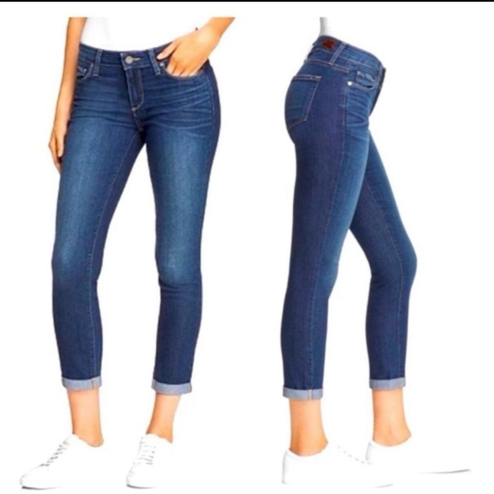 PAIGE Dark Kylie Crop Jeans